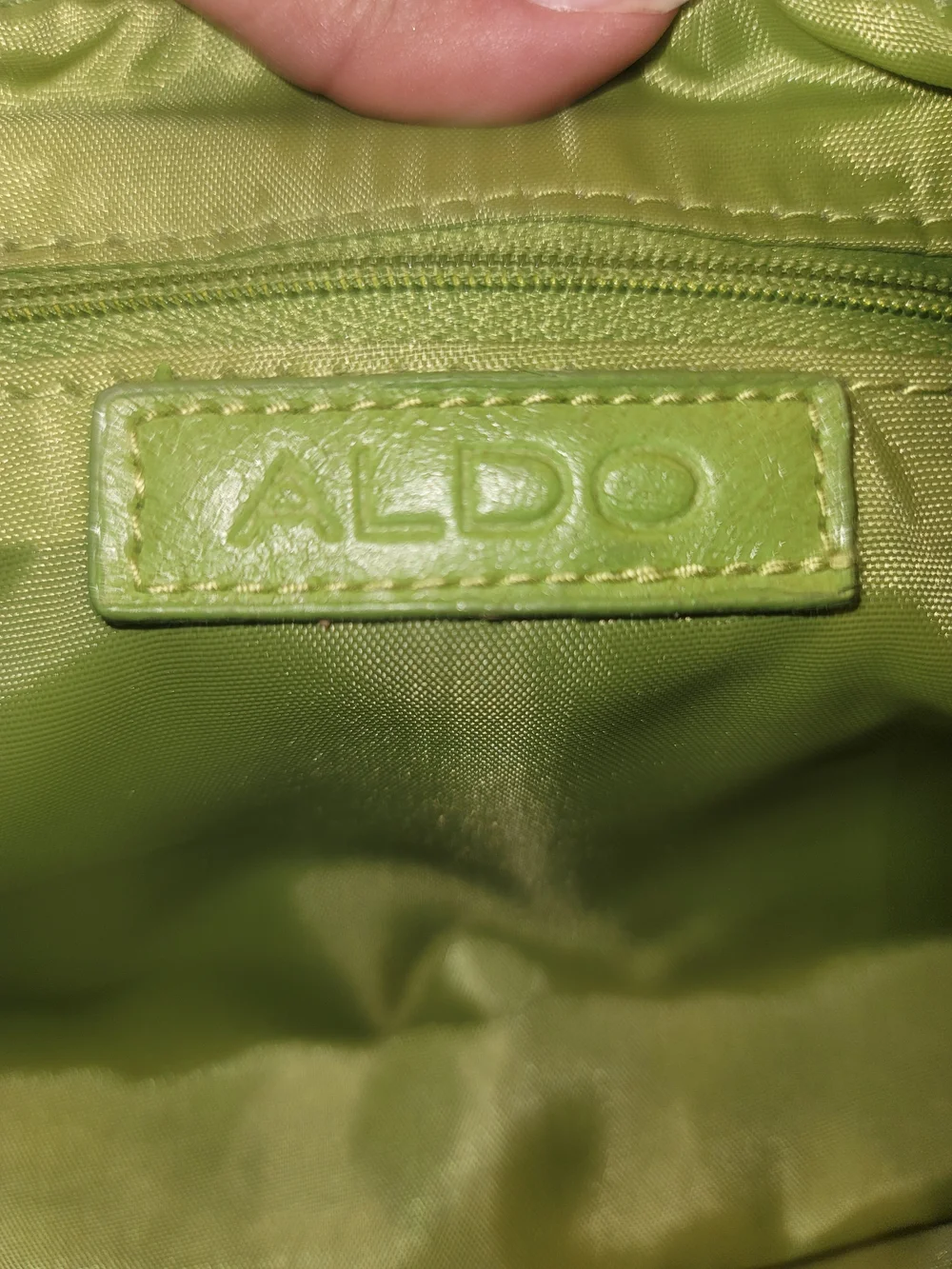 Vintage ALDO Lime Green Barrel Clutch Bag